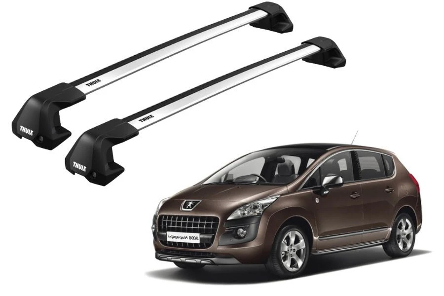 Barras THULE EDGE Flush para autos PEUGEOT 3008 2009 a 2016
