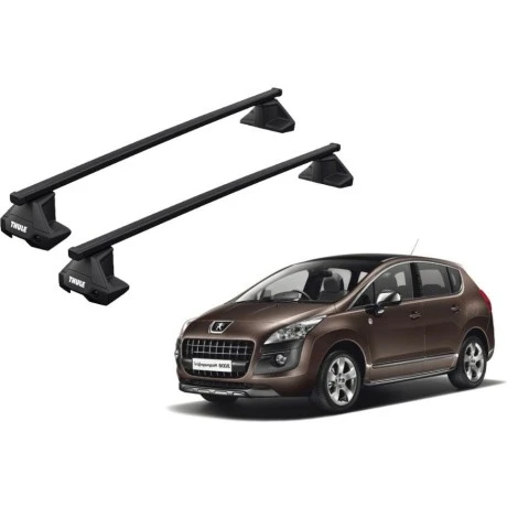 Barras THULE EVO SquareBar para autos PEUGEOT 3008 2009 a 2016