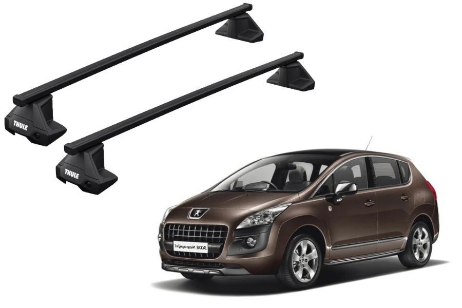 Barras THULE EVO SquareBar para autos PEUGEOT 3008 2009 a 2016