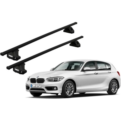 Barras THULE EVO SquareBar para autos BMW 1-series 2007 a 2011