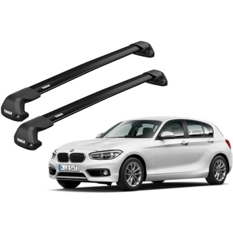 Barras THULE EDGE Flush para autos BMW 1-series 2007 a 2011 negro
