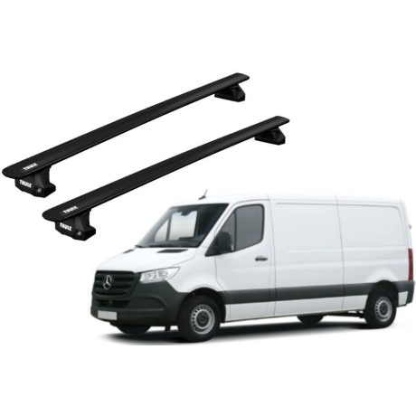 Barras THULE EVO WingBar para Van MERCEDES BENZ Sprinter H2 desde 2006 - 2017 negro