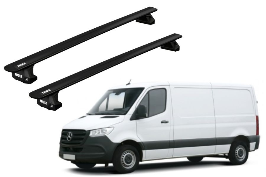 Barras THULE EVO WingBar para Van MERCEDES BENZ Sprinter H2 desde 2006 - 2017 negro