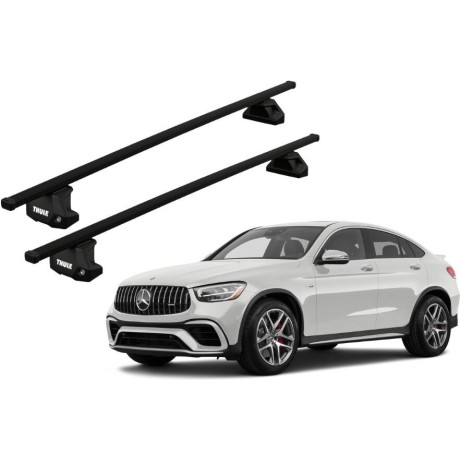 Barras THULE EVO SquareBar para autos MERCEDES BENZ GLC desde 2017 - 2023