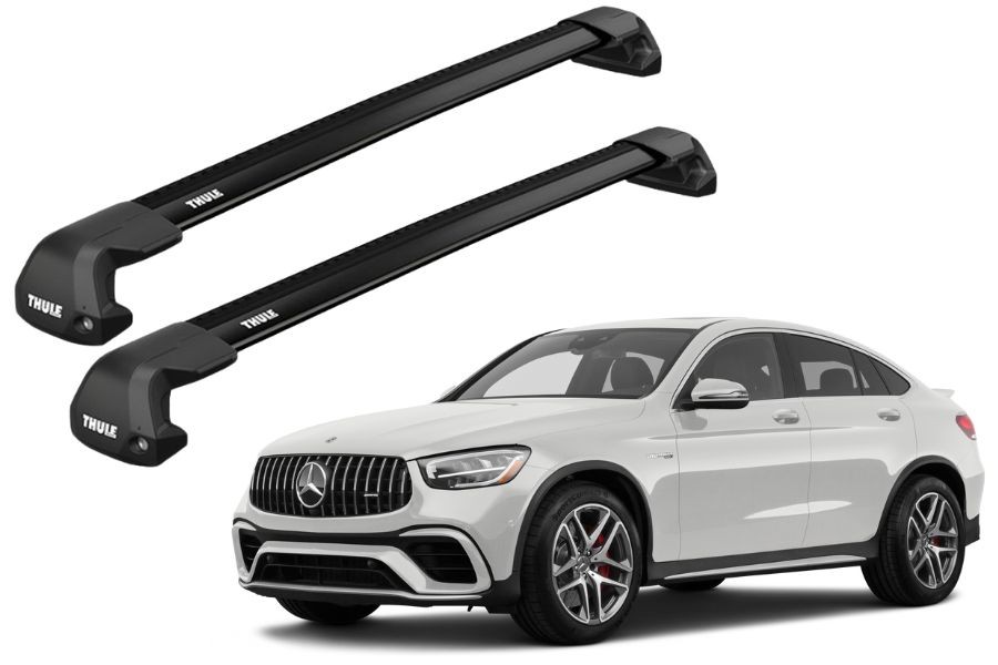 Barras THULE EDGE Flush para autos MERCEDES BENZ GLC desde 2017 - 2023 negro