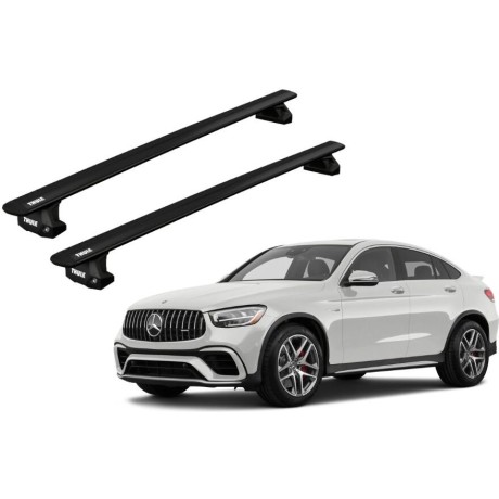 Barras THULE EVO WingBar para autos MERCEDES BENZ GLC desde 2017 - 2023 negro
