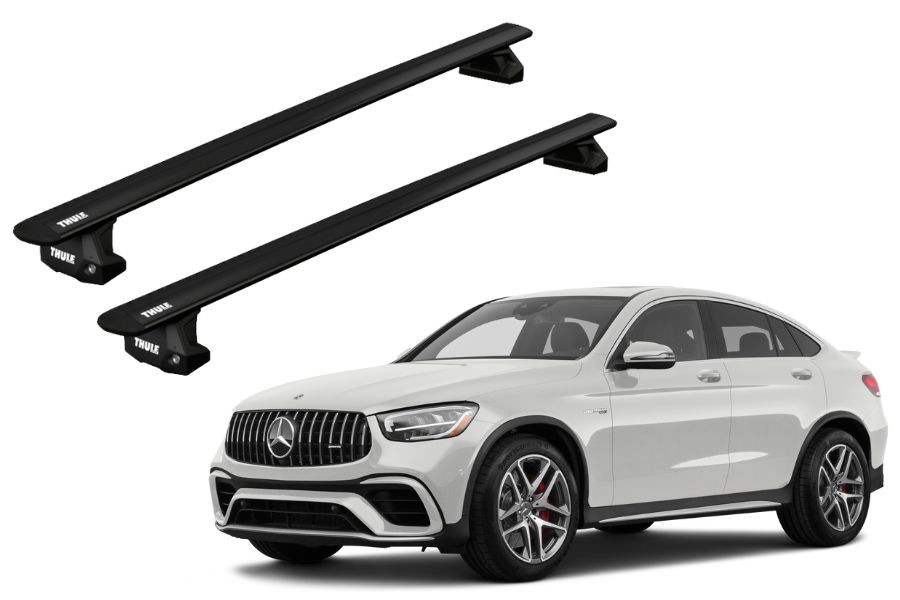 Barras THULE EVO WingBar para autos MERCEDES BENZ GLC desde 2017 - 2023 negro