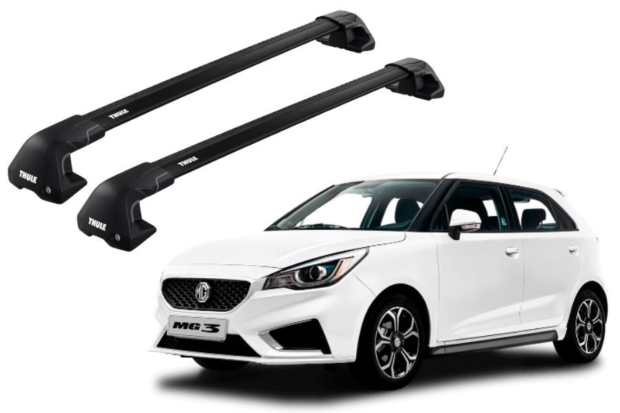 Barras THULE EDGE Flush para autos MG 3 desde 2012 - 2024 negro