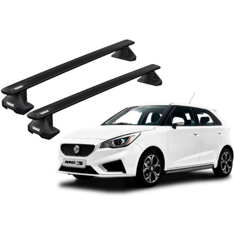 Barras THULE EVO WingBar para autos MG 3 desde 2012 - 2024 negro