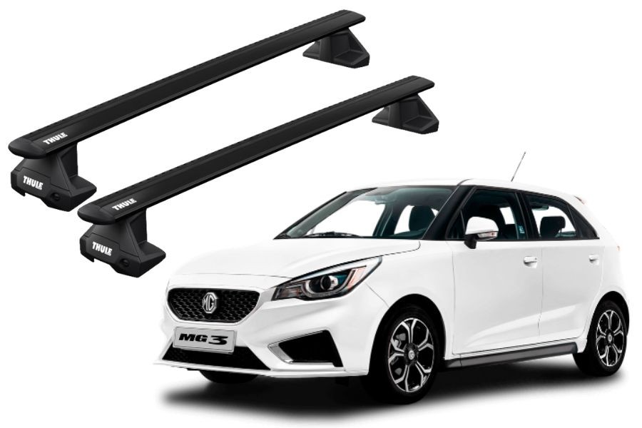 Barras THULE EVO WingBar para autos MG 3 desde 2012 - 2024 negro