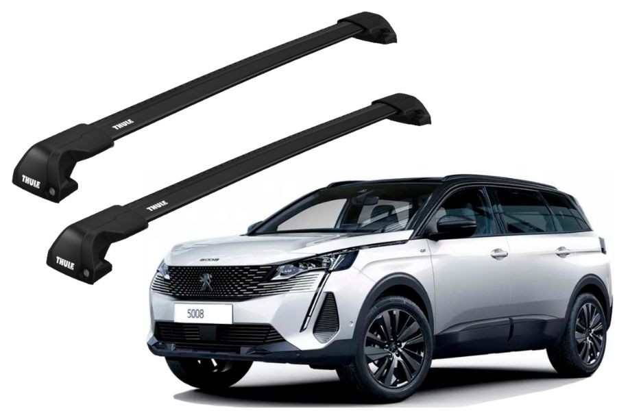 Barras THULE EDGE Flush para autos PEUGEOT 5008 desde 2024- negro