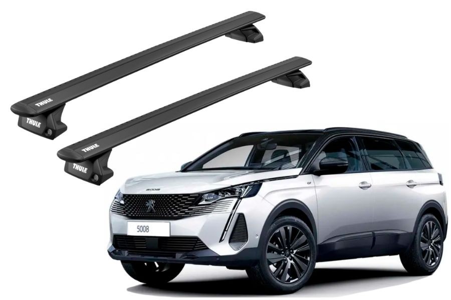 Barras THULE EVO WingBar para autos PEUGEOT 5008 desde 2024 negro