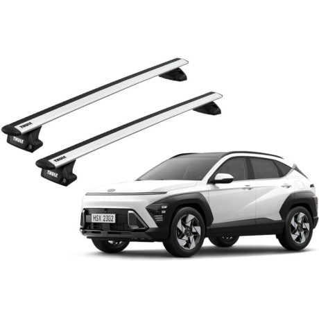 Barras THULE EVO WingBar para autos HYUNDAI Kona desde 2017 - 2023