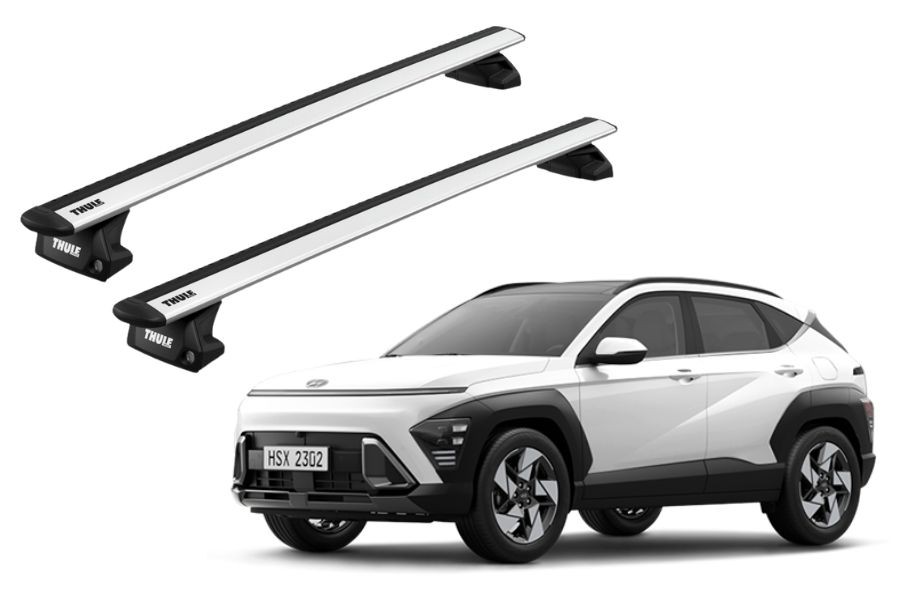 Barras THULE EVO WingBar para autos HYUNDAI Kona desde 2017 - 2023