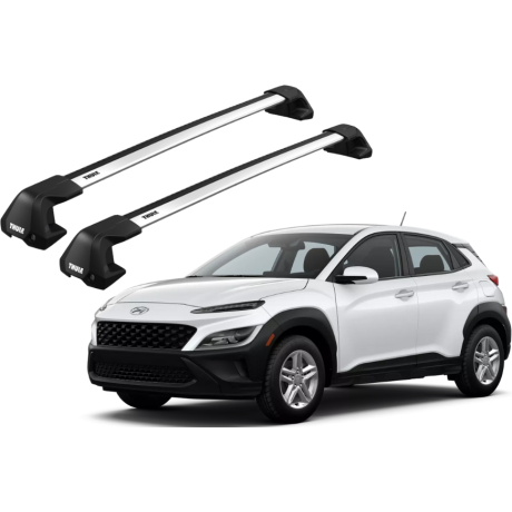 Barras THULE EDGE Flush para autos HYUNDAI Kona desde 2017 - 2023
