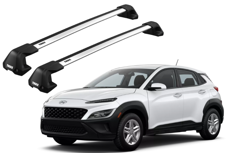 Barras THULE EDGE Flush para autos HYUNDAI Kona desde 2017 - 2023