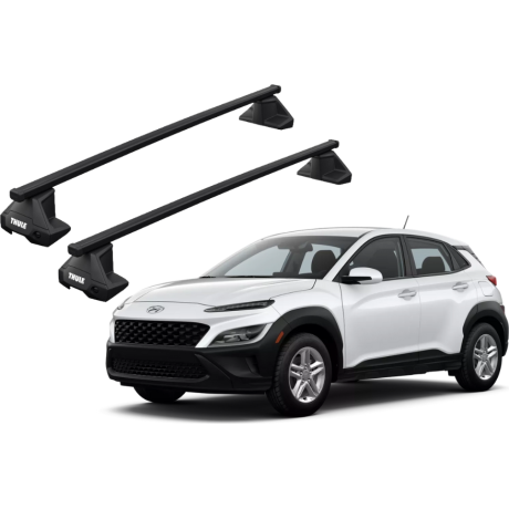 Barras THULE EVO SquareBar para autos HYUNDAI Kona desde 2017 - 2023