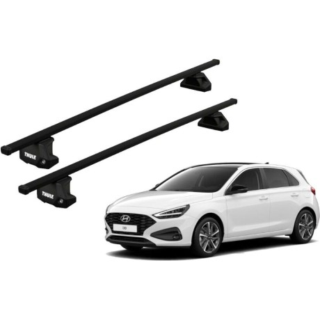 Barras THULE EVO SquareBar para autos HYUNDAI i30 desde 2017 - 2020