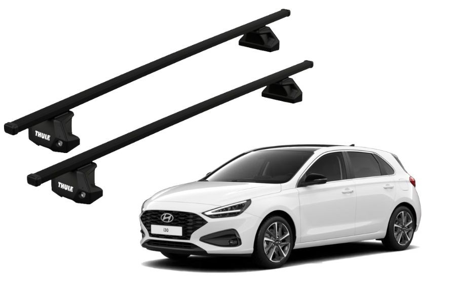 Barras THULE EVO SquareBar para autos HYUNDAI i30 desde 2017 - 2020
