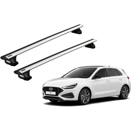 Barras THULE EVO WingBar para autos HYUNDAI i30 desde 2017 - 2020