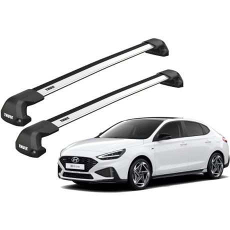 Barras THULE EDGE Flush para autos HYUNDAI i30 Fastback desde 2018 - 2020