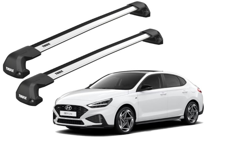 Barras THULE EDGE Flush para autos HYUNDAI i30 Fastback desde 2018 - 2020