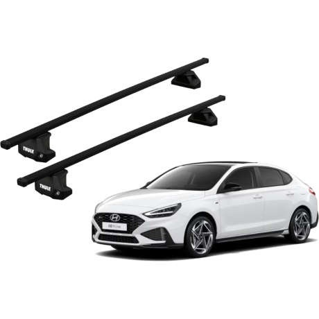 Barras THULE EVO SquareBar para autos HYUNDAI i30 Fastback desde 2018 - 2020