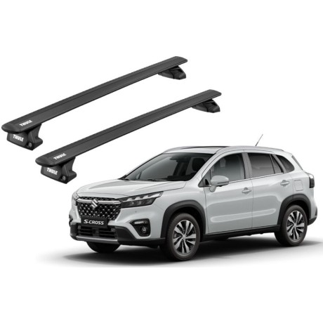 Barras THULE EVO WingBar para autos SUZUKI SX4 S-Cross desde 2021-2023 negro