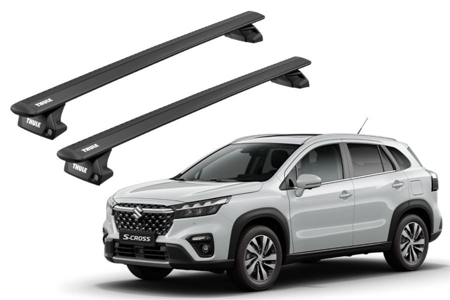 Barras THULE EVO WingBar para autos SUZUKI SX4 S-Cross desde 2021-2023 negro