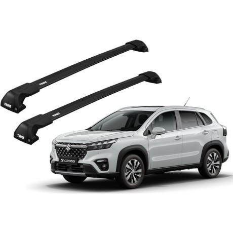 Barras THULE EDGE Flush para autos SUZUKI SX4 S-Cross desde 2021 - 2023 negro