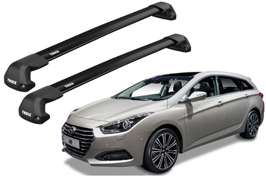 Barras THULE EDGE Flush para autos HYUNDAI i40 desde 2011-2019 negro