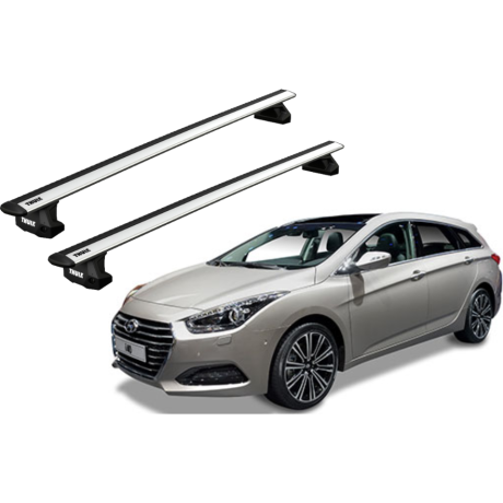 Barras THULE EVO WingBar para autos HYUNDAI i40 desde 2011-2019