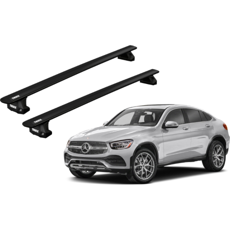 Barras THULE EVO WingBar para autos MERCEDES BENZ GLC Coupé desde 2023 - negro