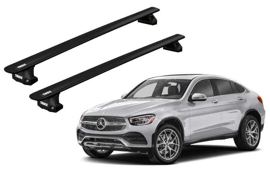 Barras THULE EVO WingBar para autos MERCEDES BENZ GLC Coupé desde 2023 - negro