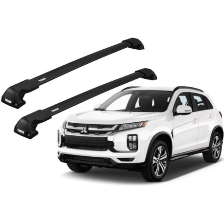 Barras THULE EDGE Flush para autos MITSUBISHI ASX desde 2021 - 2024 negro