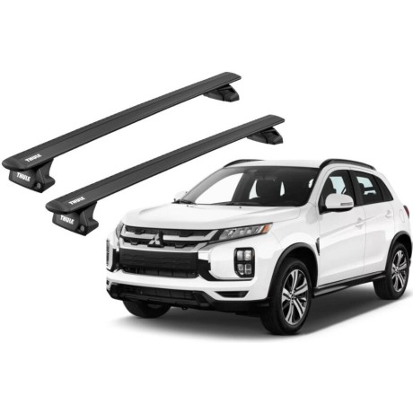Barras THULE EVO WingBar para autos MITSUBISHI ASX desde 2021 - 2024 negro