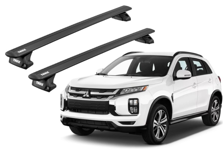 Barras THULE EVO WingBar para autos MITSUBISHI ASX desde 2021 - 2024 negro