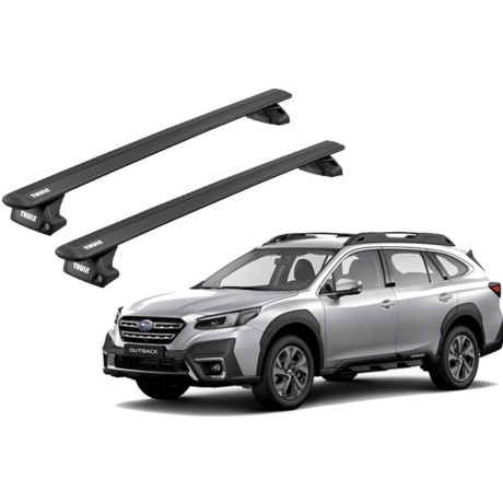 Barras THULE EVO WingBar para autos SUBARU OUTBACK desde 2021 negro