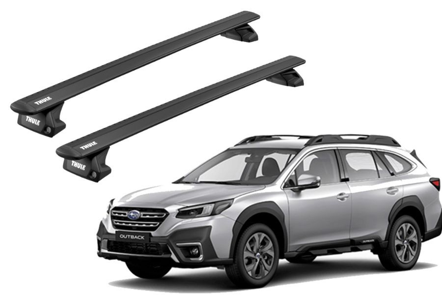 Barras THULE EVO WingBar para autos SUBARU OUTBACK desde 2021 negro