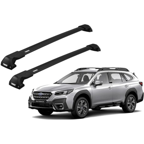 Barras THULE EDGE Flush para autos SUBARU OUTBACK desde 2021 negro