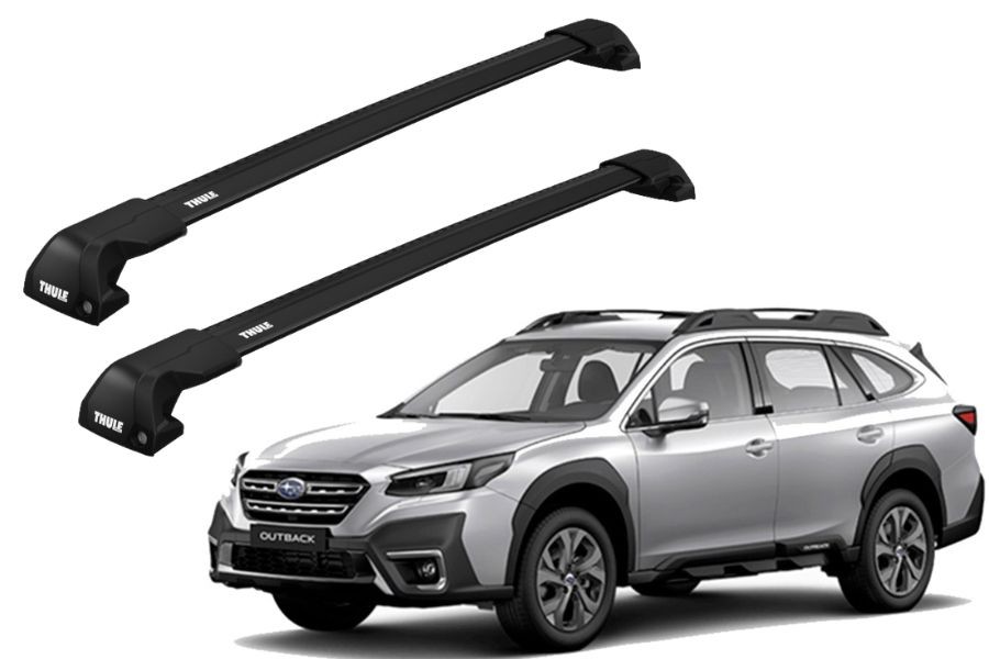 Barras THULE EDGE Flush para autos SUBARU OUTBACK desde 2021 negro