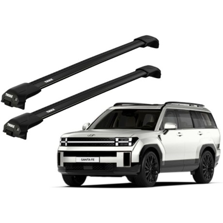 Barras THULE EDGE Flush para HYUNDAI SANTA FE desde 2024 negro