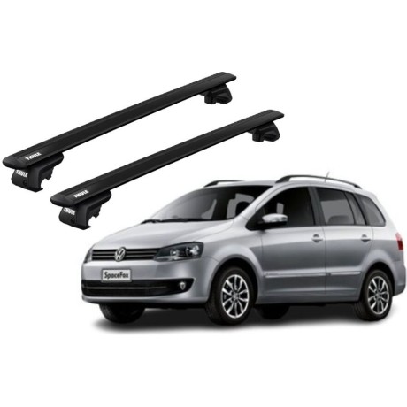 Barras THULE EVO WingBar para autos VOLKSWAGEN Space Fox desde 2010 negro