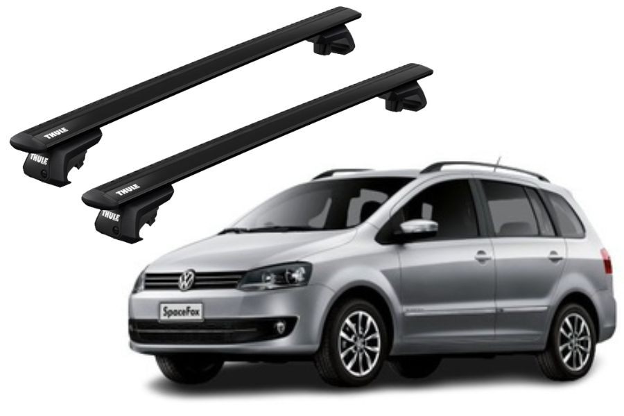 Barras THULE EVO WingBar para autos VOLKSWAGEN Space Fox desde 2010 negro