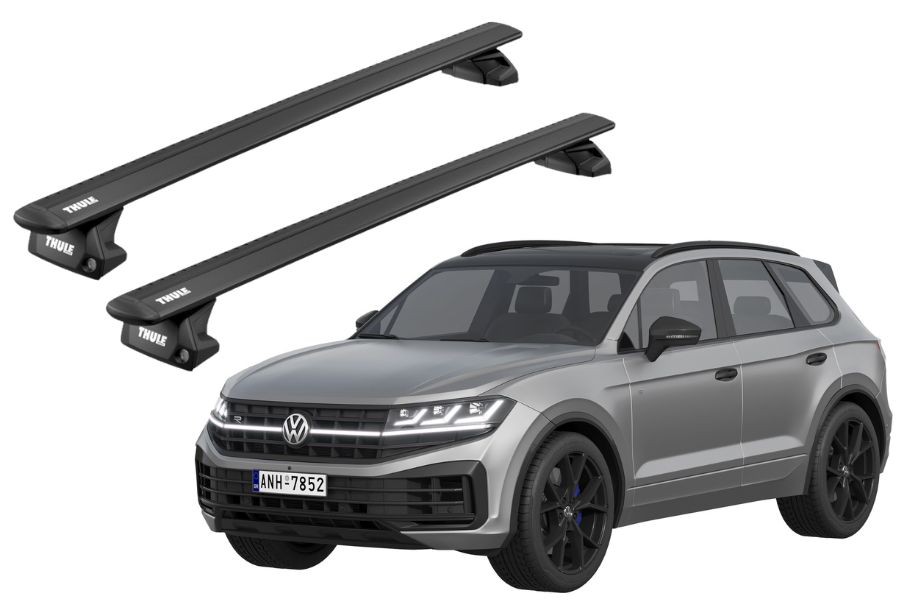 Barras THULE EVO WingBar para autos VOLKSWAGEN Touareg desde 2024 negro