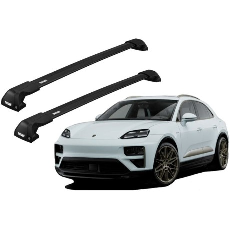 Barras THULE EDGE Flush para autos PORSCHE Macan Electric desde 2024 negro