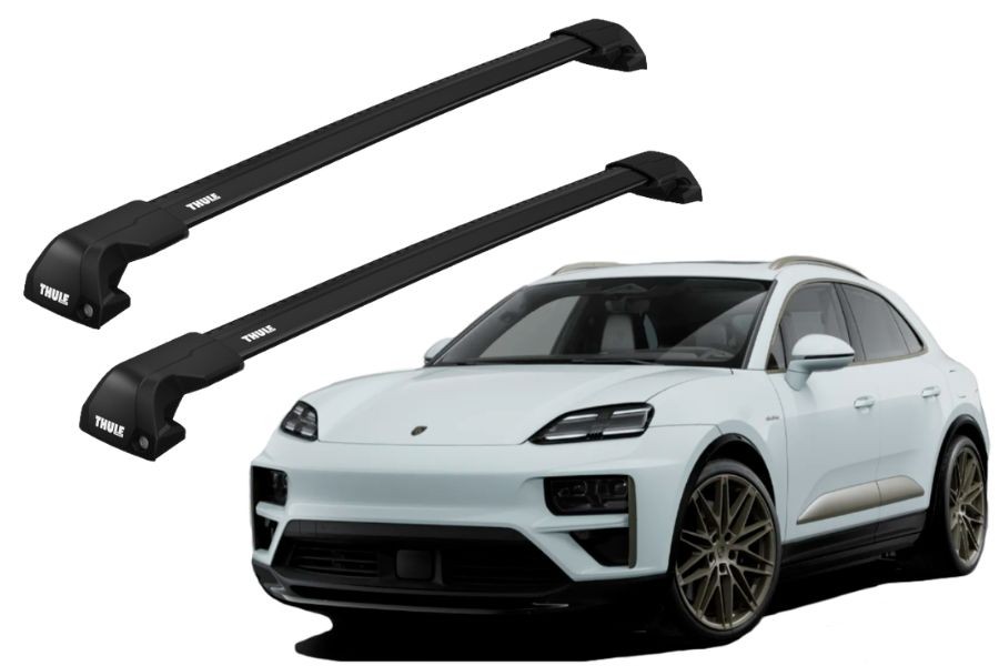 Barras THULE EDGE Flush para autos PORSCHE Macan Electric desde 2024 negro