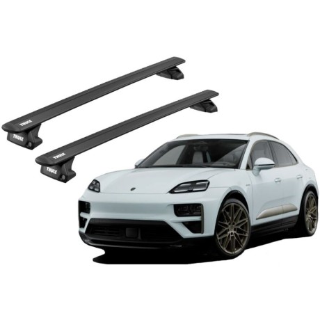 Barras THULE EVO WingBar para autos PORSCHE Macan Electric desde 2024 negro