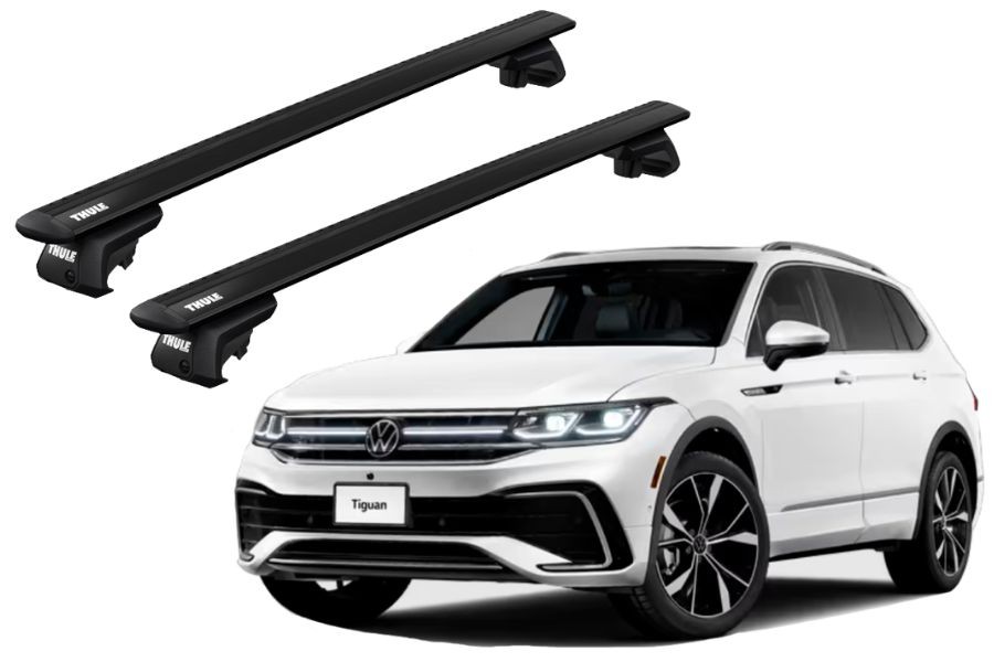 Barras THULE EVO WingBar para autos VOLKSWAGEN Tiguan desde 2024 negro