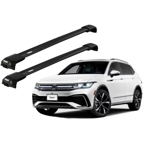 Barras THULE EDGE Flush para autos VOLKSWAGEN Tiguan desde 2024 negro